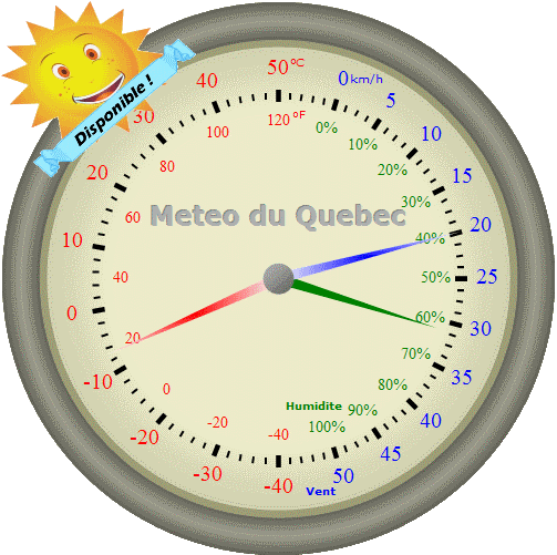 Station meteo - Available module in real size Station Météo - grandeur réelle