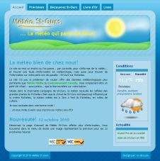 Le Site www.meteostours et son look jeune et dynamique