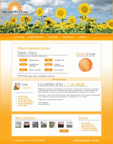 Le Site www.meteostours et son look jeune et dynamique